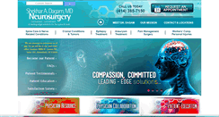 Desktop Screenshot of dagamneurosurgery.com